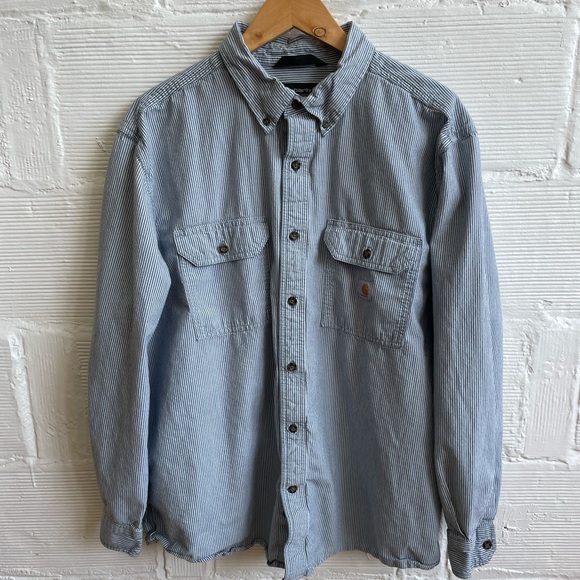 Carhartt Seersucker Button Down - Picture 1 of 5